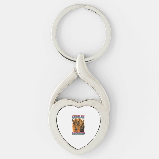 German Shepherd Key Ring (Front)