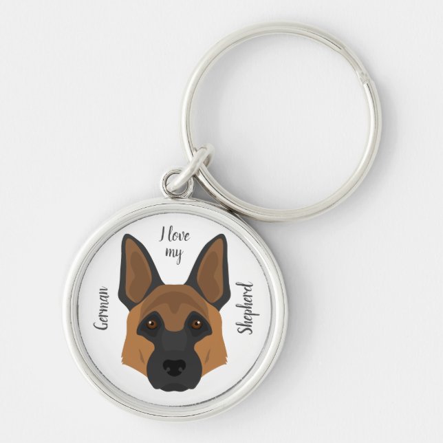 German shepherd key ring (Front)
