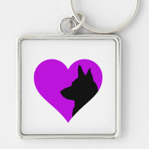 German Shepherd Key Ring