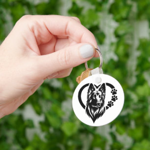 German Shepherd Key Ring