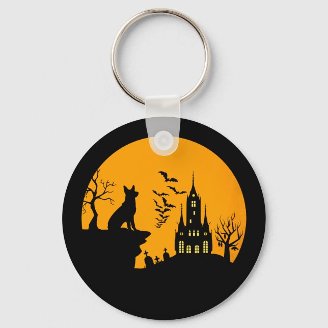German Shepherd        Key Ring (Front)