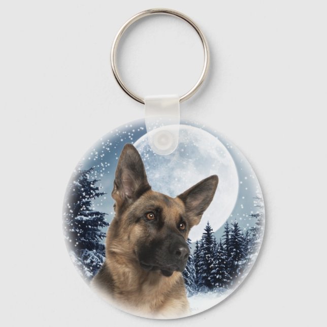 German Shepherd Keychain (Front)
