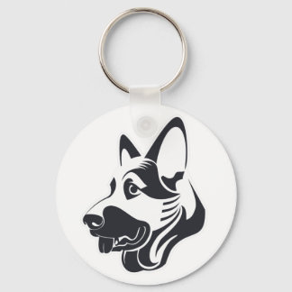 German Shepherd Keyring