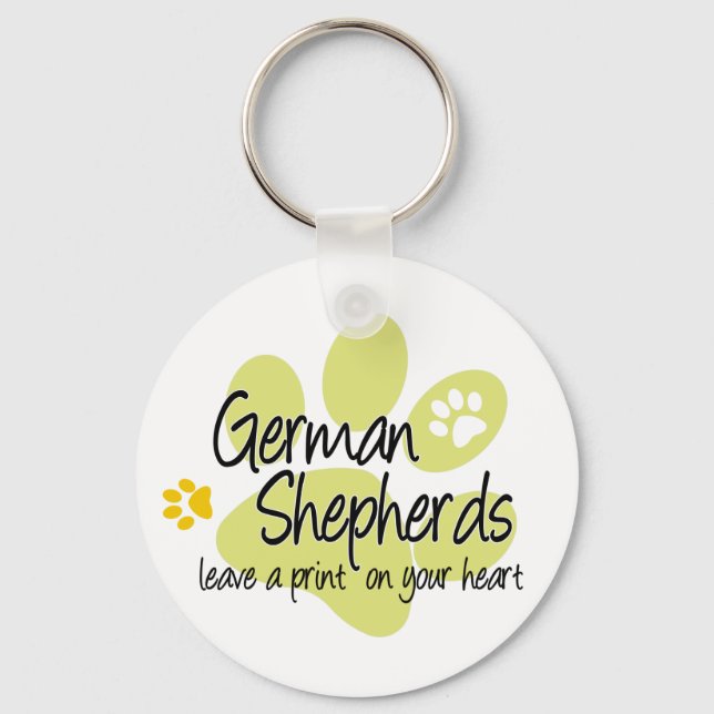 German Shepherd Keyring (Front)