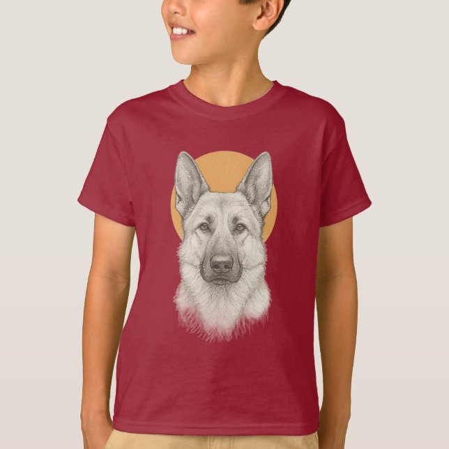 German Shepherd Kids T-Shirt (Front)