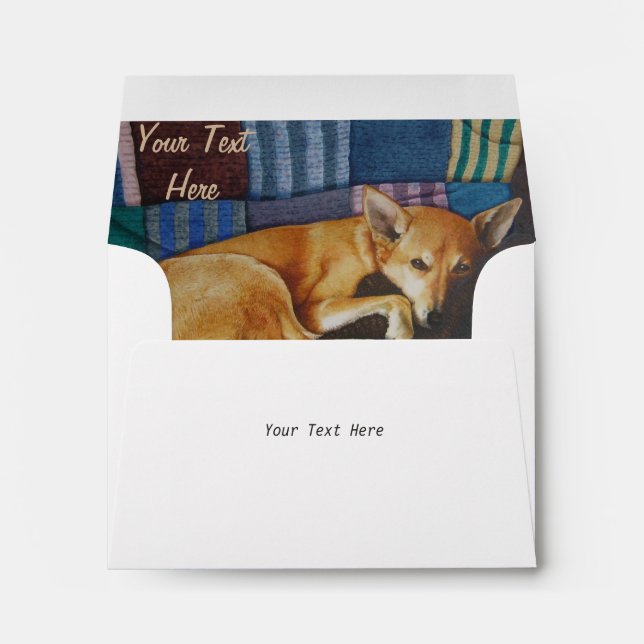 german shepherd labrador mixed breed dog portraits envelopes (Back (Bottom))