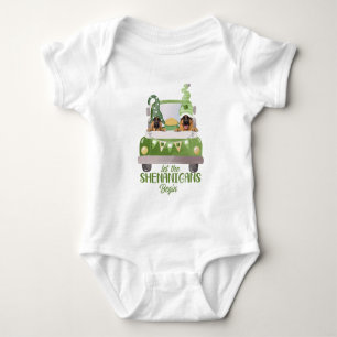 German Shepherd Let The Shenanigans Begin Baby Bodysuit