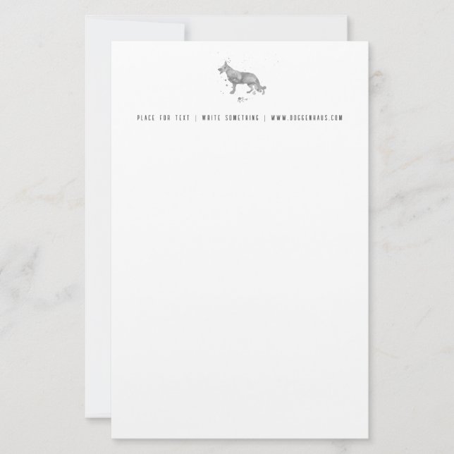 German Shepherd Letterhead (Front)