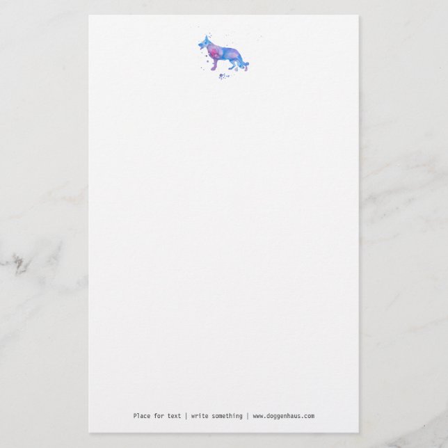 German Shepherd Letterhead (Front)