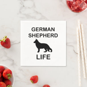 german shepherd life napkin