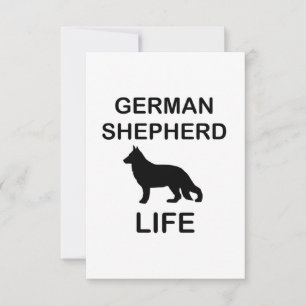 german shepherd life thank you card