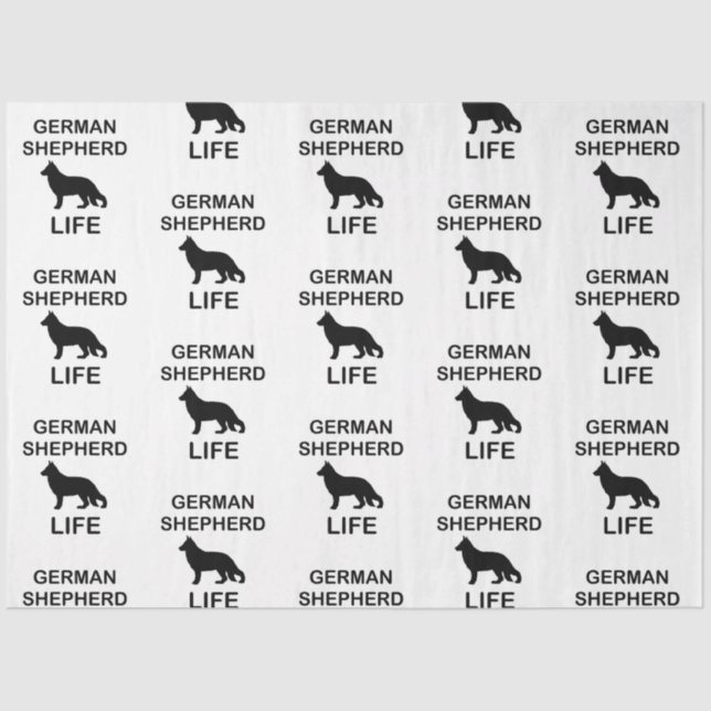 german shepherd life tissue paper (Front)
