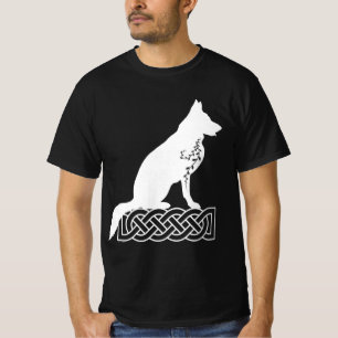 German Shepherd Loki Sailor’s Knot White T-Shirt