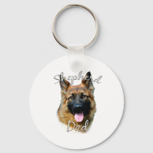 German Shepherd (longhair) Dad 2 Key Ring