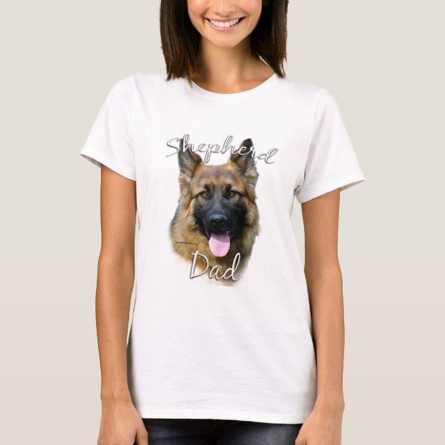 German Shepherd (longhair) Dad 2 T-Shirt (Front)