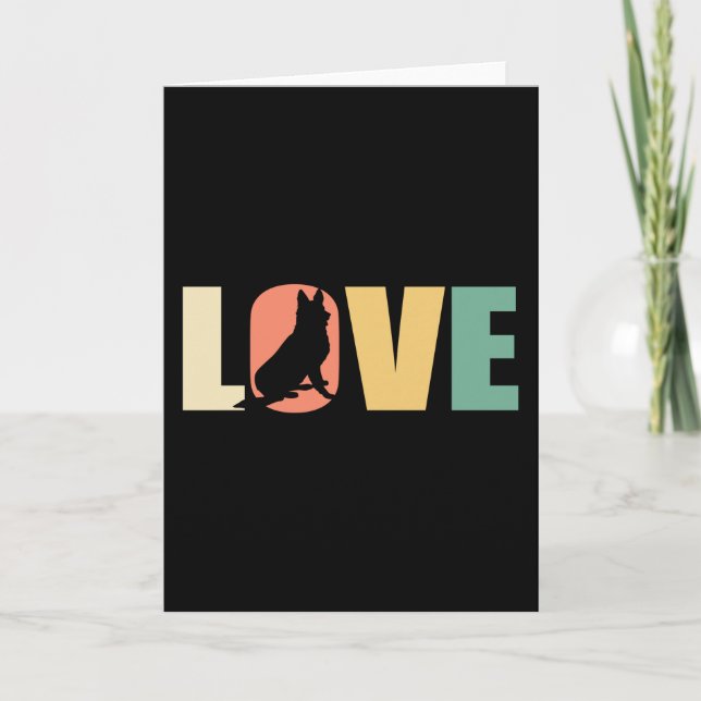 German shepherd Love Card (Front)
