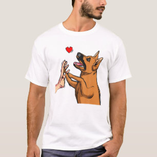German Shepherd Love Dog Mum Funny Girls Womens Gi T-Shirt