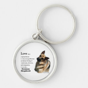 German Shepherd Love Is Key Ring