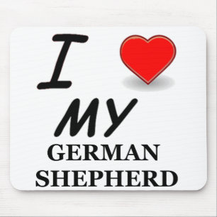 german shepherd love mouse mat