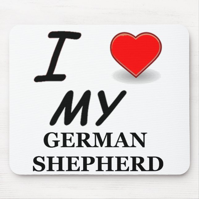 german shepherd love mouse mat (Front)