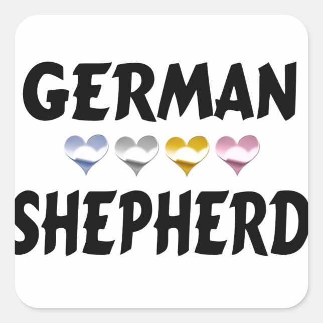 German Shepherd Love Stickers (Front)