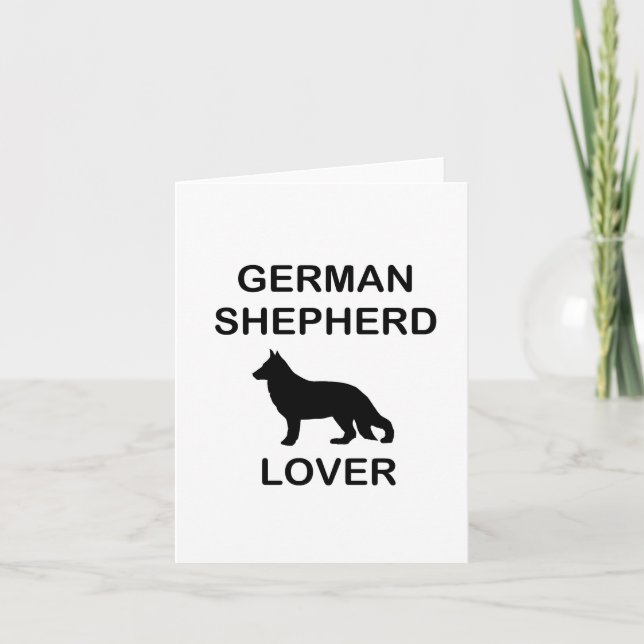 german shepherd lover card (Front)