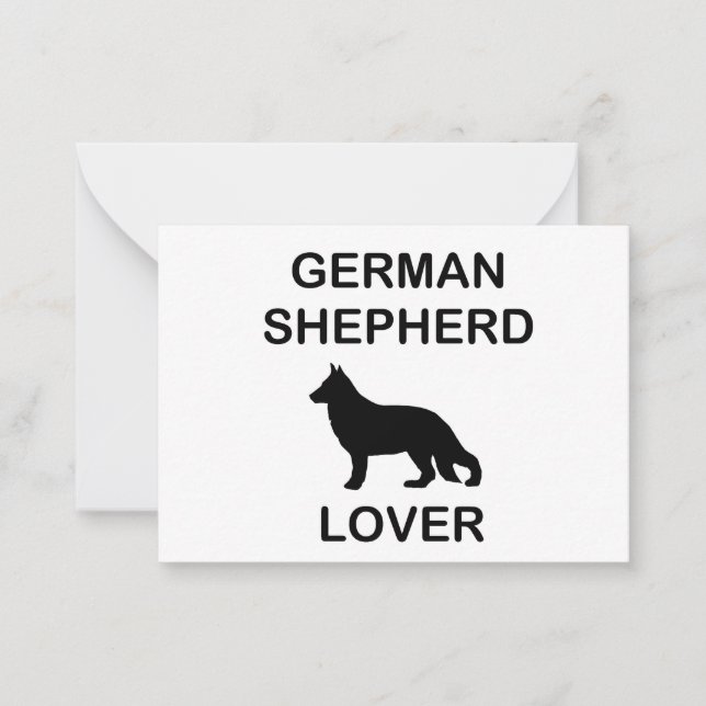 german shepherd lover card (Front)