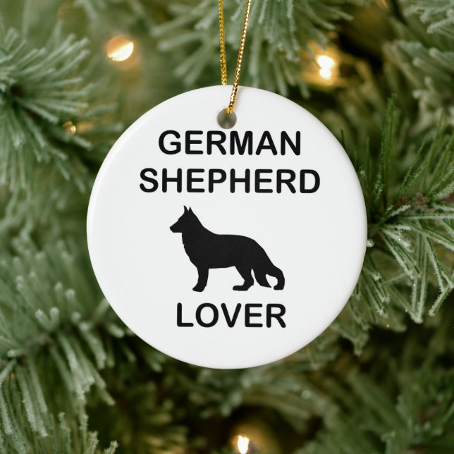 german shepherd lover ceramic tree decoration (Tree)