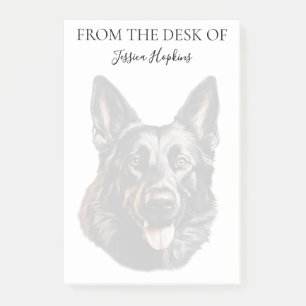 German Shepherd Lover Monogrammed Dog Post-it Notes