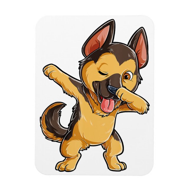 German Shepherd Lover Refrigerator Magnet  (Vertical)
