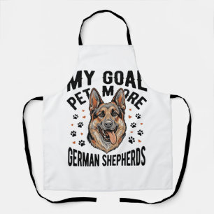 German Shepherd Lover Shirt with Vintage Engraved Apron