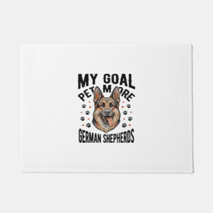German Shepherd Lover Shirt with Vintage Engraved Doormat