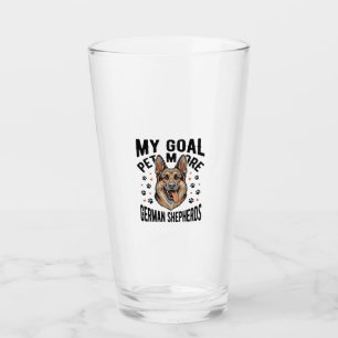German Shepherd Lover Shirt with Vintage Engraved Glass
