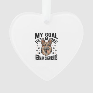 German Shepherd Lover Shirt with Vintage Engraved Ornament