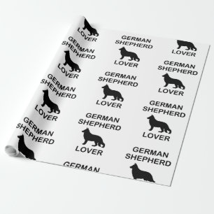 german shepherd lover wrapping paper