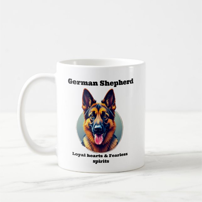 German Shepherd Loyal-- Spirits Coffee Mug (Left)