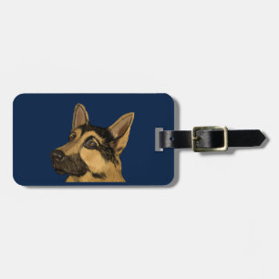 German Shepherd Luggage Tag