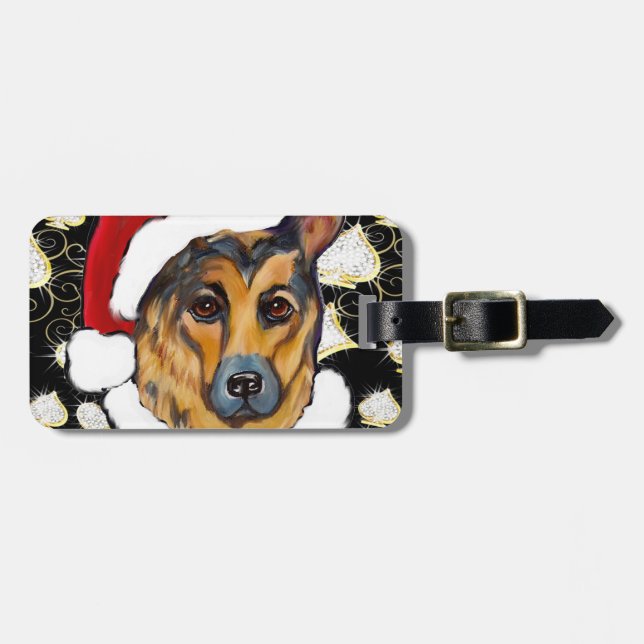 GERMAN SHEPHERD LUGGAGE TAG (Front Horizontal)