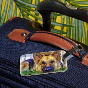 German Shepherd Luggage Tag