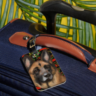 GERMAN SHEPHERD       LUGGAGE TAG