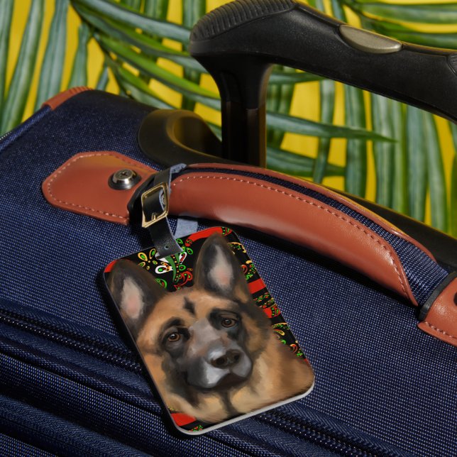 GERMAN SHEPHERD       LUGGAGE TAG (Front Insitu 1)