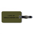 German Shepherd Luggage Tags