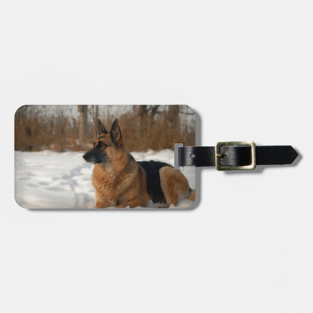 German Shepherd Luggage Tags (Front Horizontal)