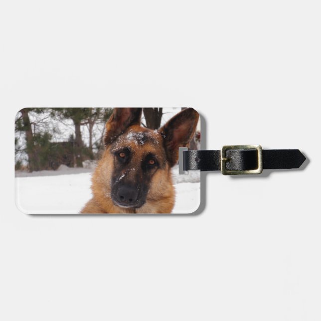 German Shepherd Luggage Tags (Front Horizontal)