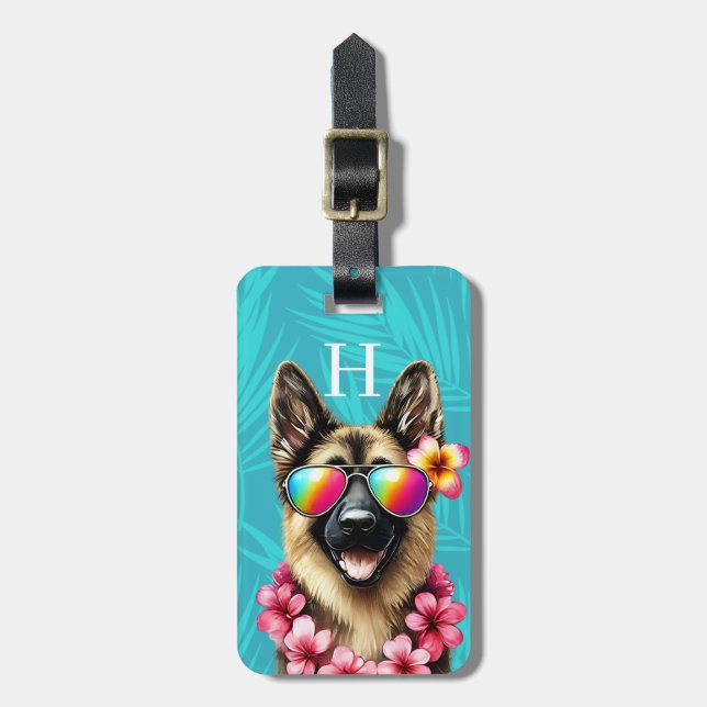 German Shepherd Luggage Tags (Front Vertical)