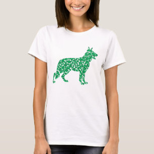 German Shepherd made of Shamrocks T-Shirt