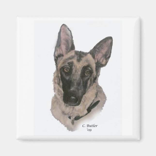 German Shepherd Magnet (Front)