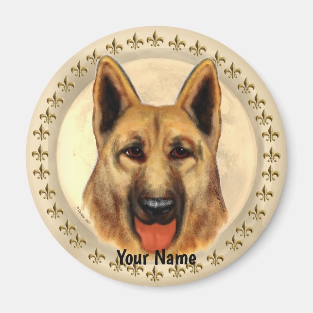German Shepherd  Magnet (Front)