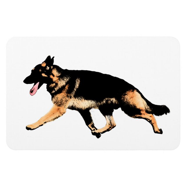 German Shepherd Magnet (Horizontal)