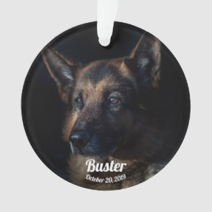 German Shepherd Memorial Ornament